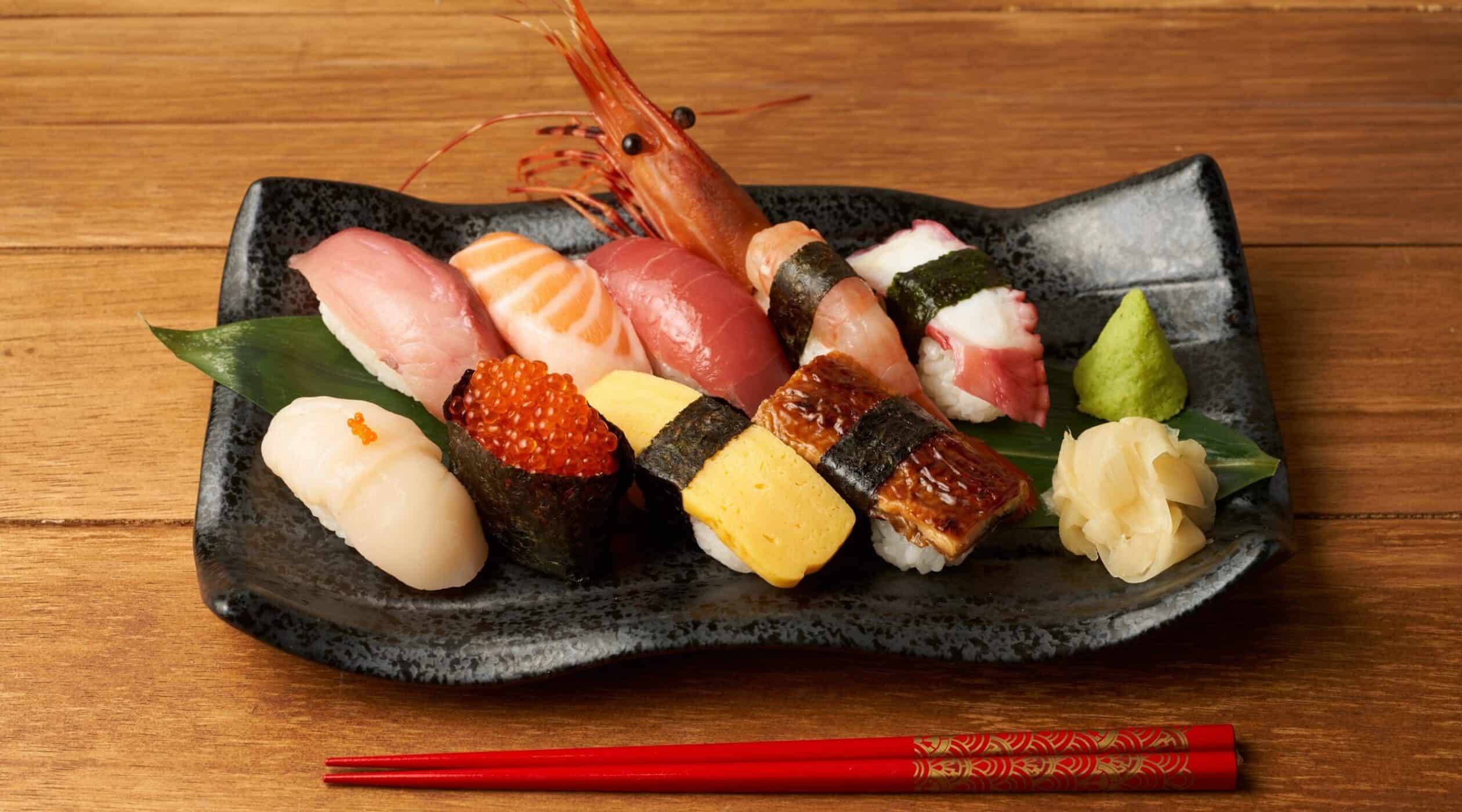 Douraku Sushi Assorted Sushi Platter